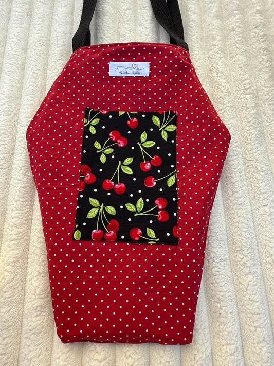 Cherry Coffin Quilted Tote Bag