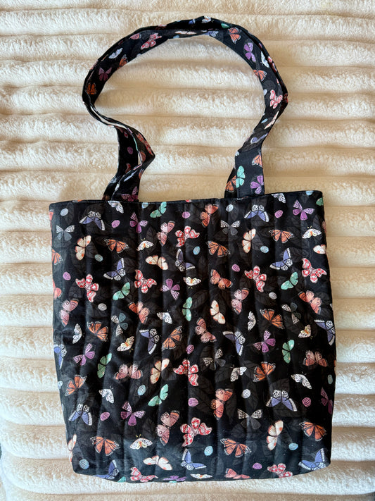 Butterfly Quilted Tote Bag