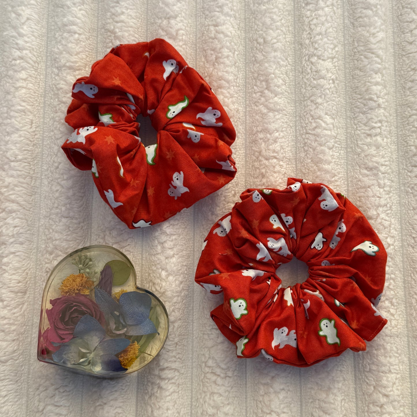 Orange Ghost Scrunchie (Large)