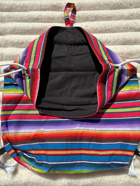 Serape Drawstring Backpack