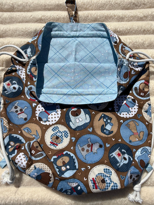Pup World Drawstring Backpack