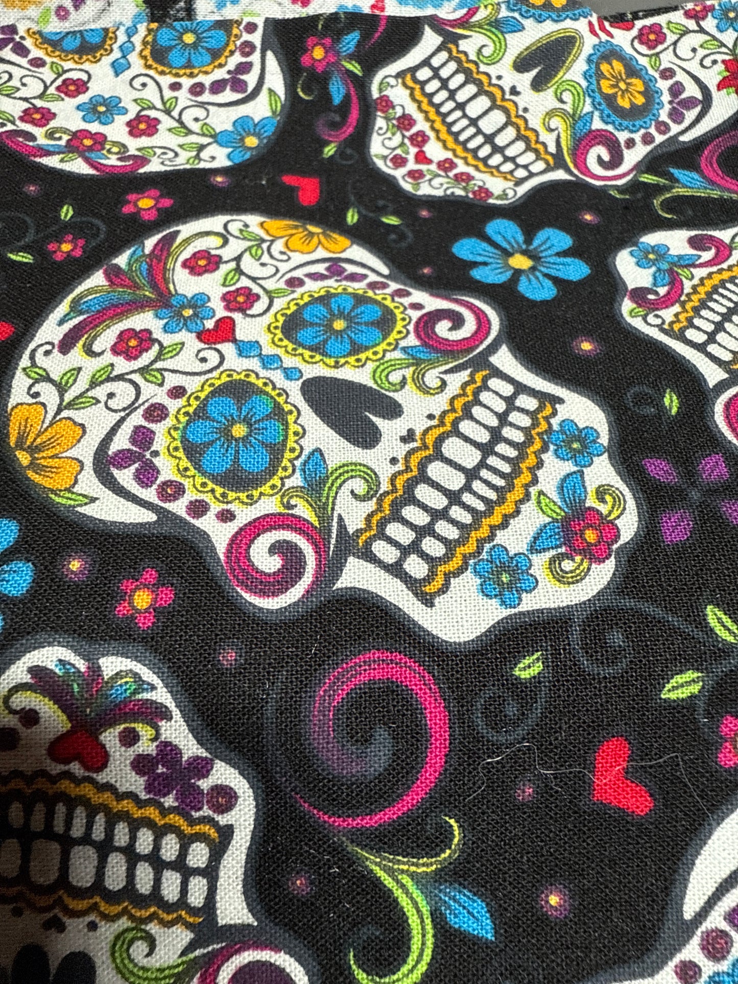 Black Sugar Skull Coin Purse
