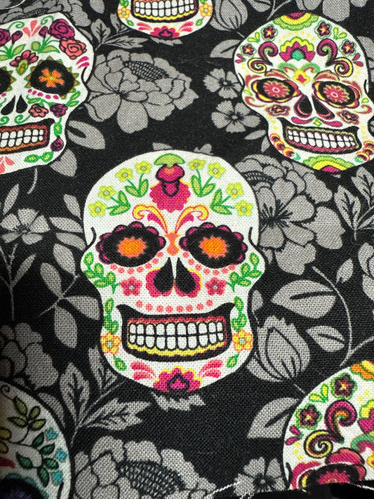 Lime Sugar Skull Coin Purse
