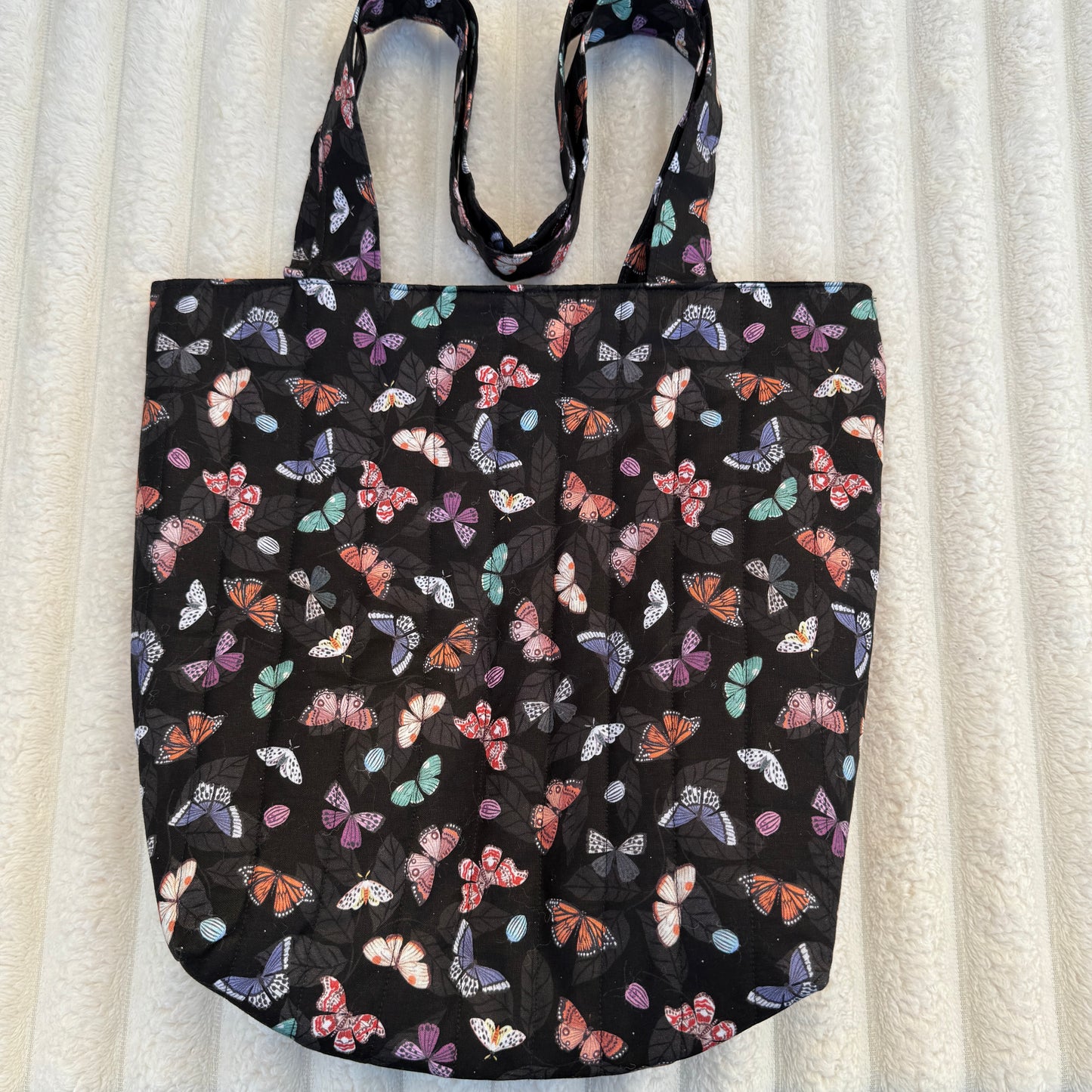 Butterfly Quilted Tote Bag