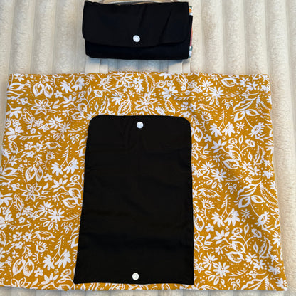 Mustard Floral Tote