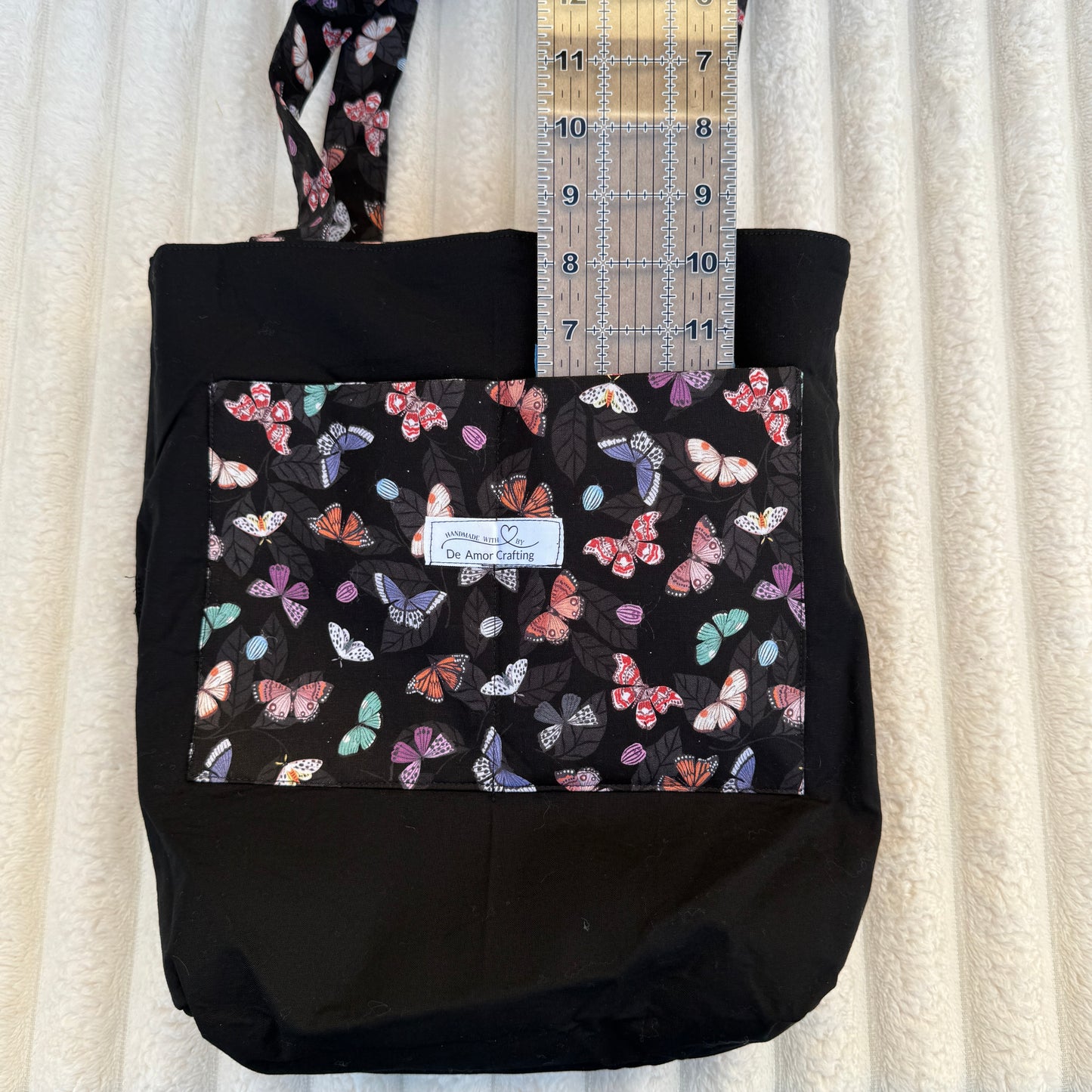 Butterfly Quilted Tote Bag