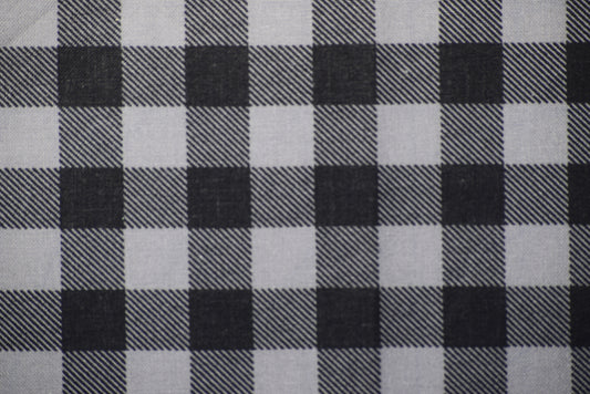 Black Plaid Coaster