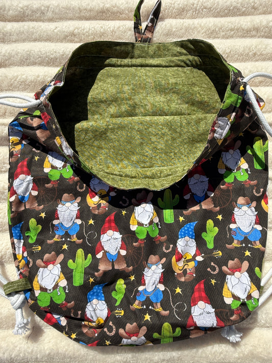 Gnome Country Drawstring Backpack