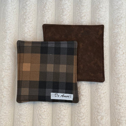 Brown Plaid Coaster