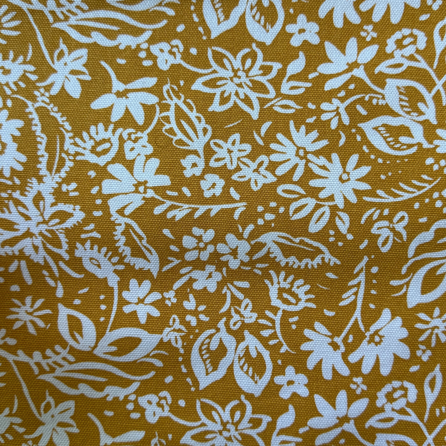 Mustard Floral Tote