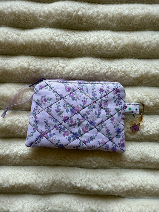 Purple Flowers Coin Purse