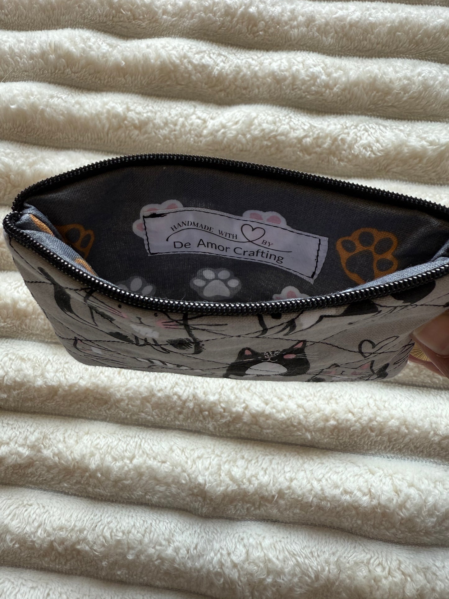 Grey Kitty Coin Purse