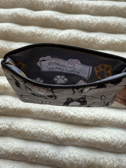 Grey Kitty Coin Purse