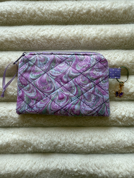 Purple Waves Coin Purse