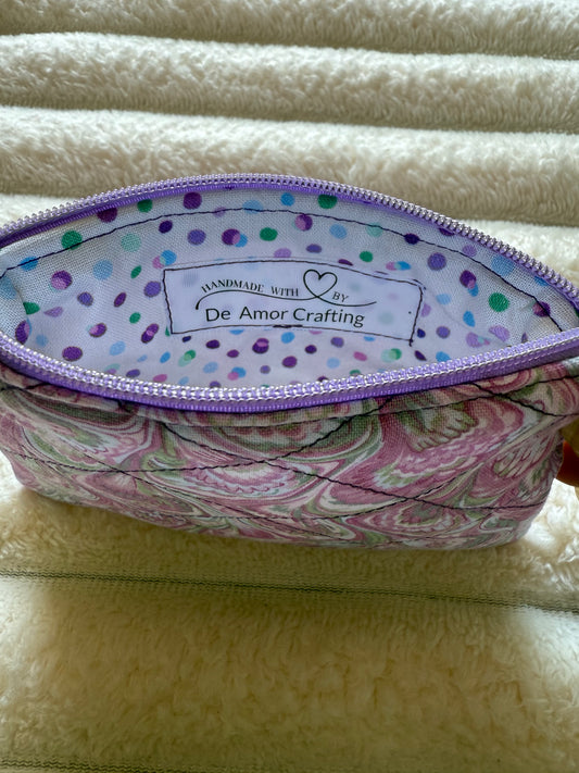 Purple Waves Coin Purse