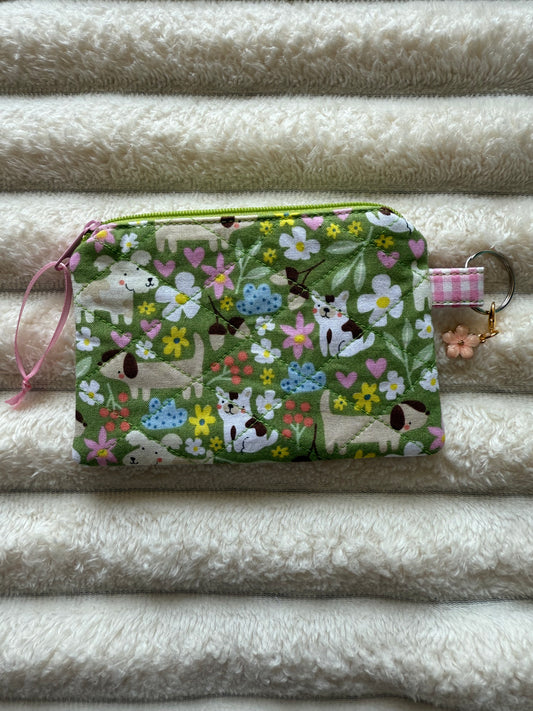 Green Pups Coin Purse