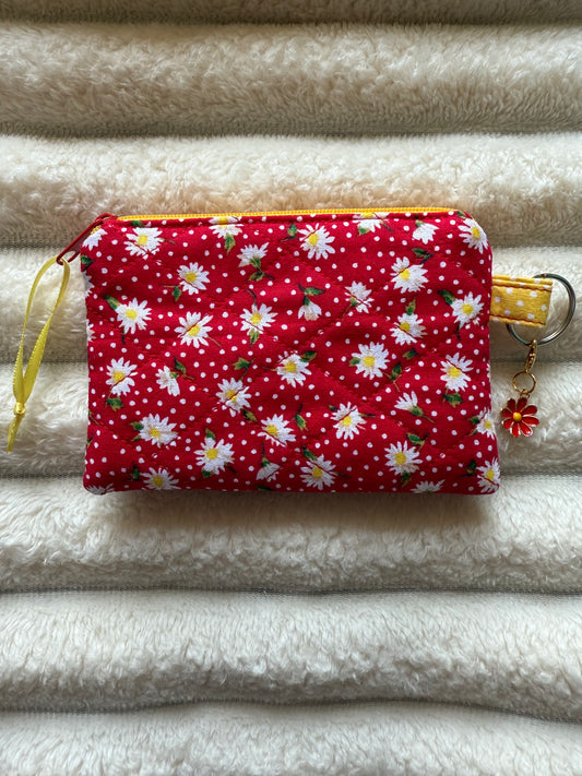 Red & Yellow Daisies Coin Purse
