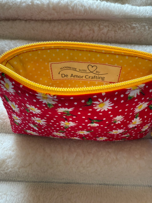 Red & Yellow Daisies Coin Purse