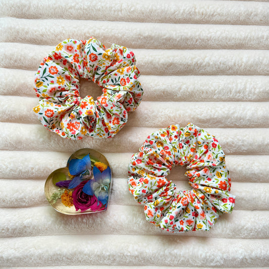 Sunset Multi-Floral Scrunchie (Large)