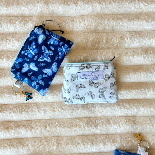 Blue Butterfly Coin Purse