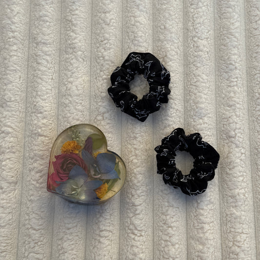 Black Bat Scrunchie (Mini)