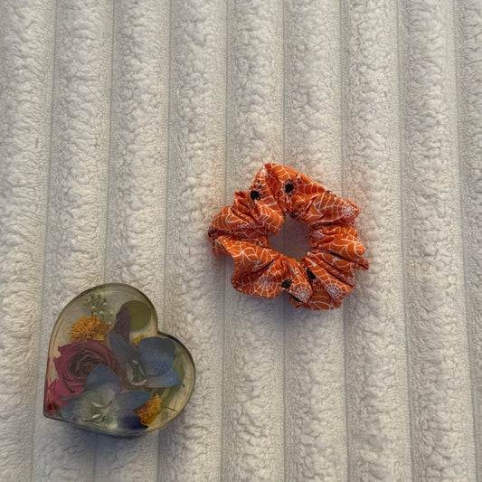 Orange Spider Scrunchie (Medium)