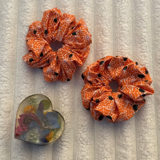 Orange Spider Scrunchie (Large)