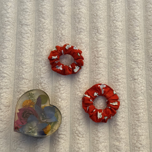 Orange Ghost (Glows) Scrunchie (Mini)