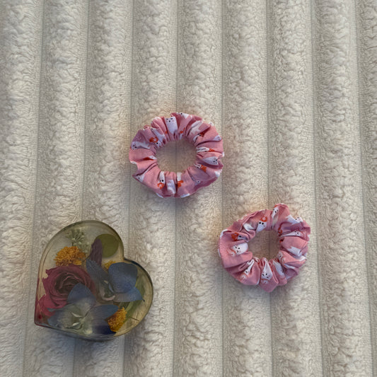 Pink Cowgirl Ghost Scrunchie (Mini)