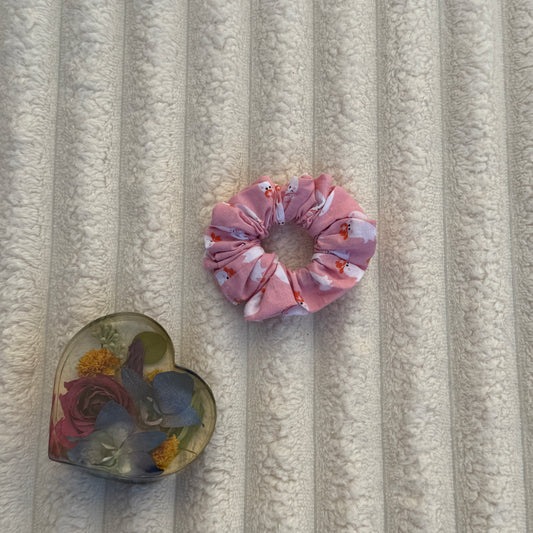 Pink Cowgirl Ghost Scrunchie (Medium)