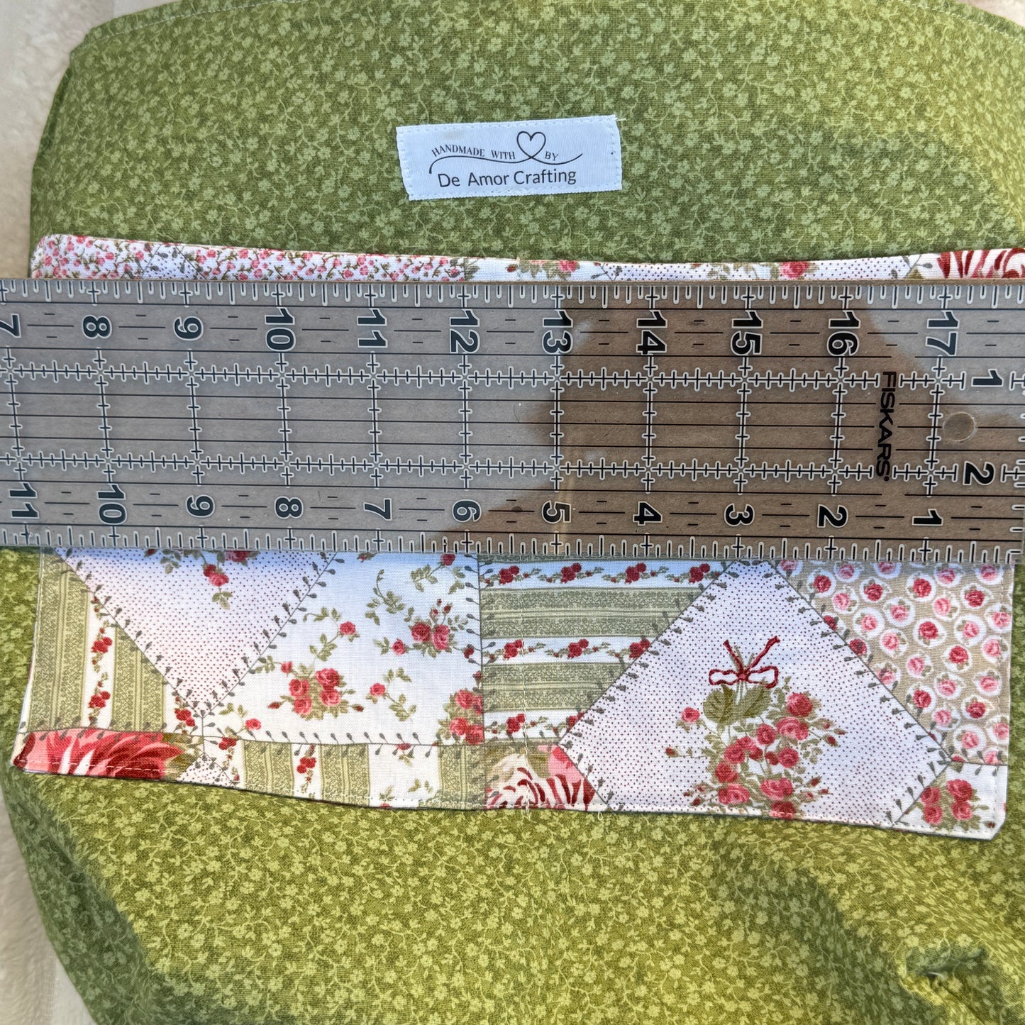 Vintage Rose Quilted Tote Bag