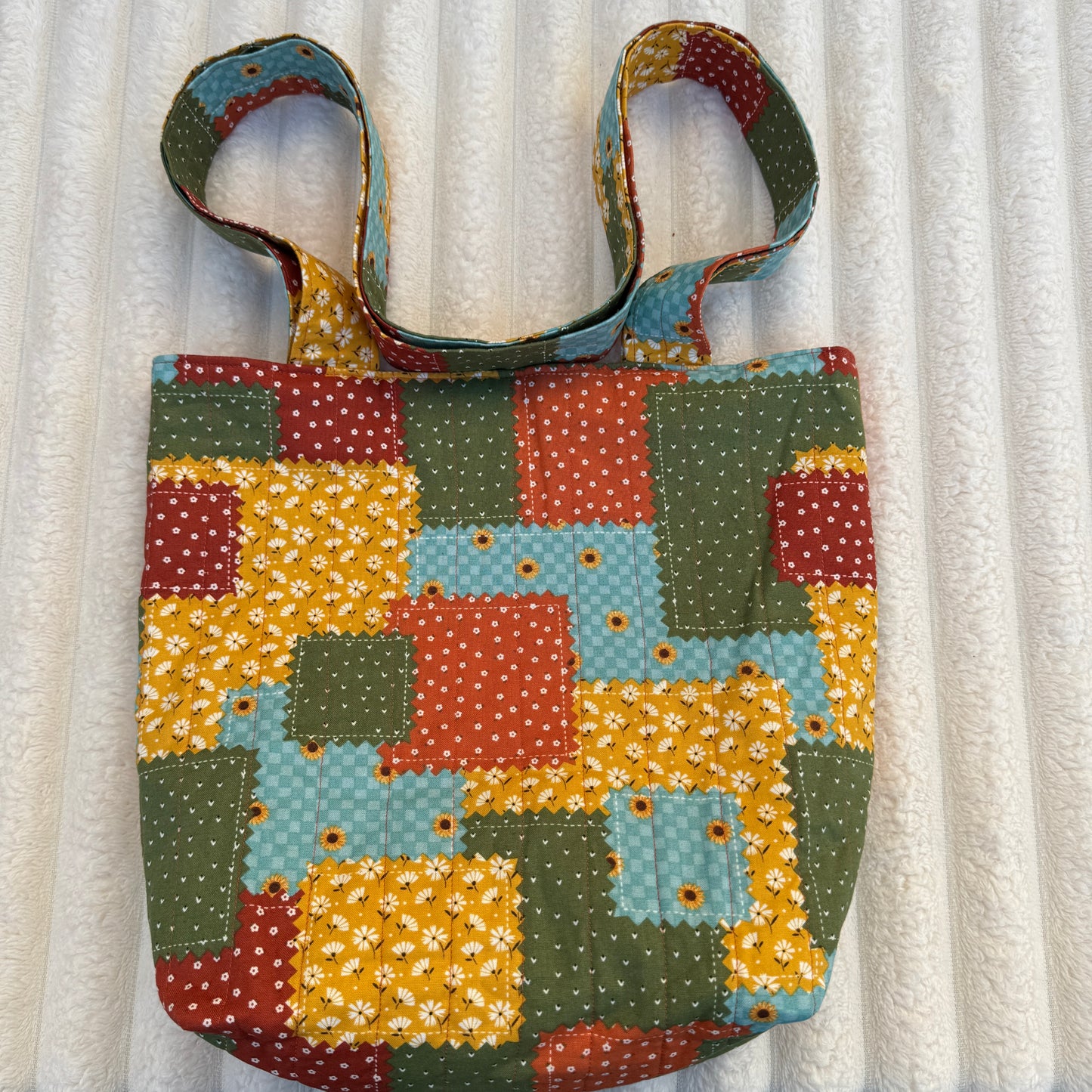 Autumn Patch Quilted Tote Bag