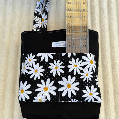 Large Daisy Quilted Tote Bag