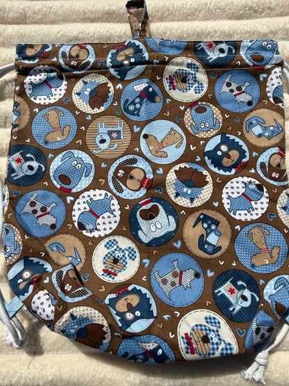 Pup World Drawstring Backpack